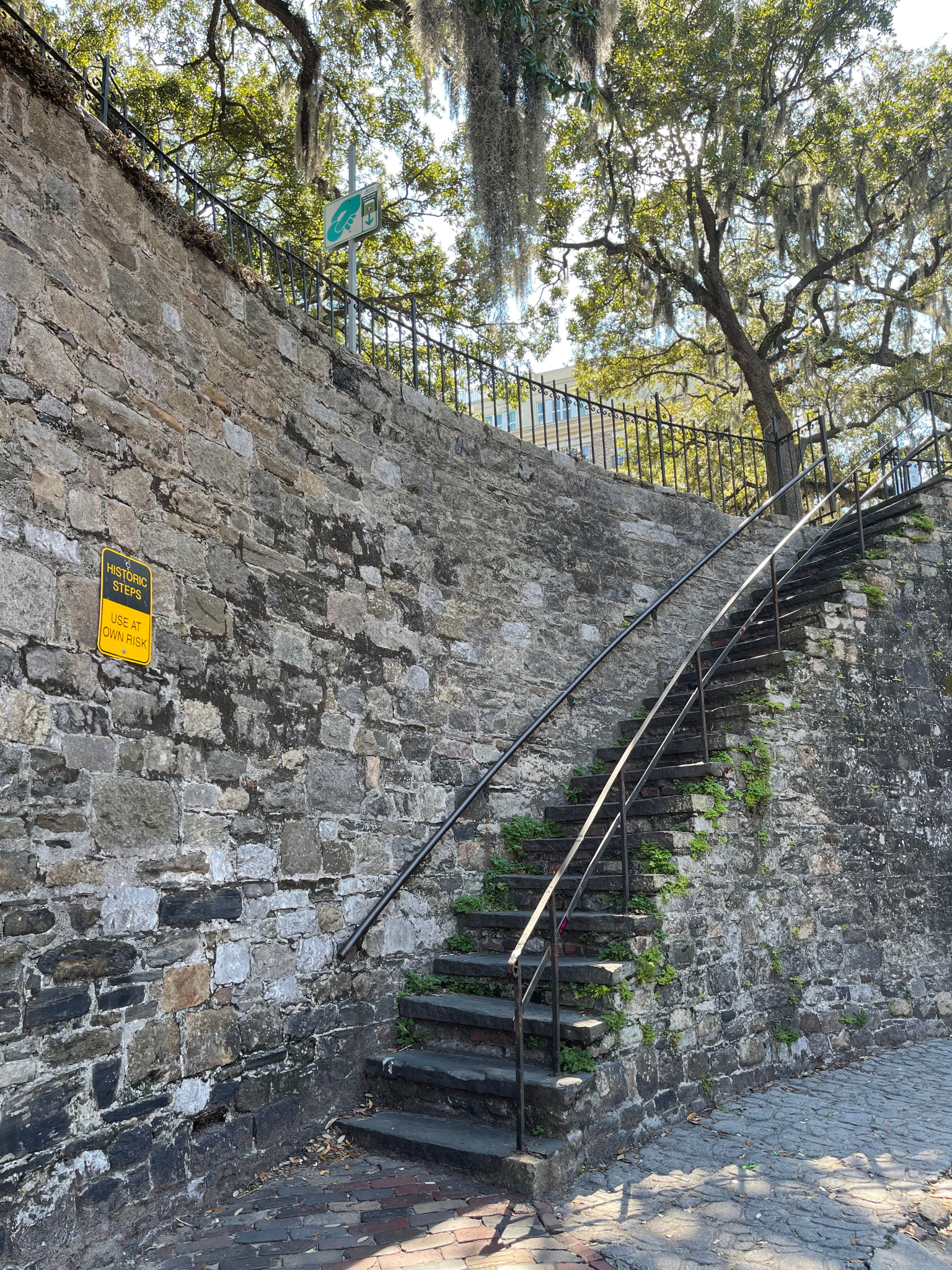 image of traditional stairs in Savannah, GA